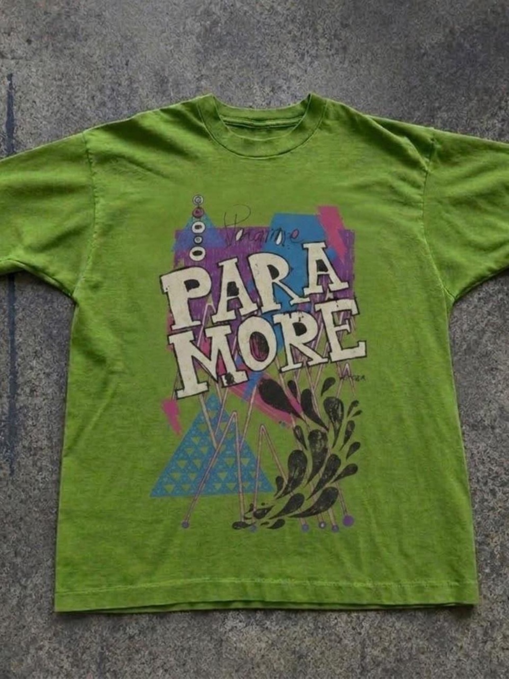 Gildan Lime Green ParamoRe Graphic Tee
